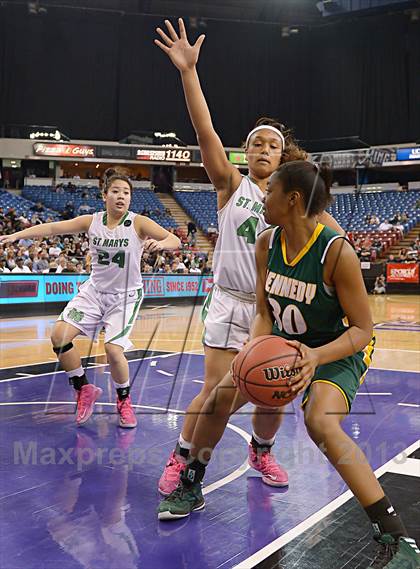 Thumbnail 3 in St. Mary's vs. Kennedy (CIF SJS D1 Final) photogallery.