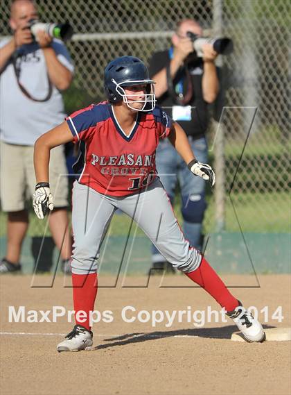 Thumbnail 1 in Pleasant Grove vs. Vacaville (CIF SJS Final - Game 1) photogallery.
