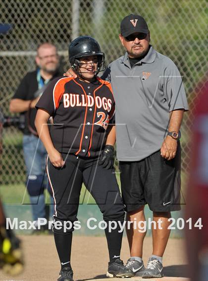 Thumbnail 2 in Pleasant Grove vs. Vacaville (CIF SJS Final - Game 1) photogallery.