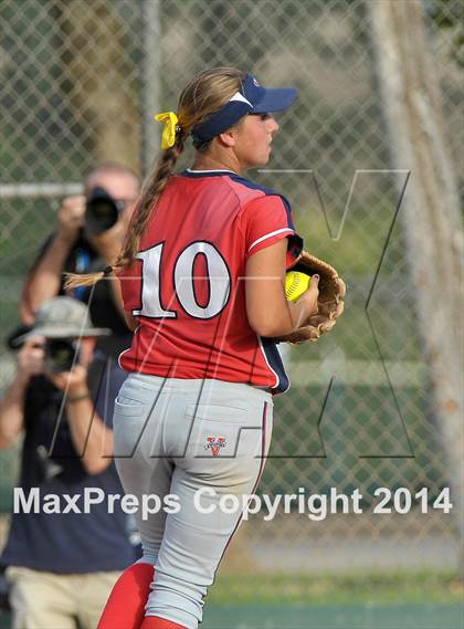 Thumbnail 3 in Pleasant Grove vs. Vacaville (CIF SJS Final - Game 1) photogallery.