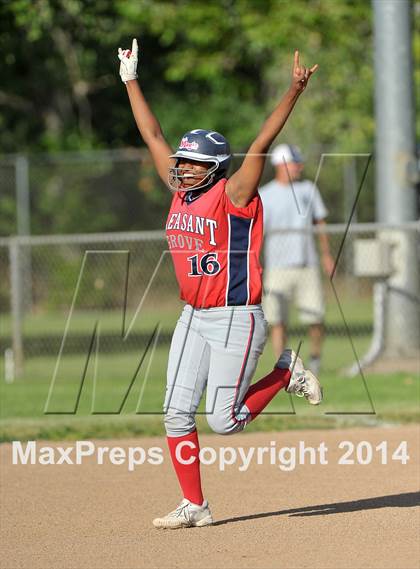 Thumbnail 2 in Pleasant Grove vs. Vacaville (CIF SJS Final - Game 1) photogallery.