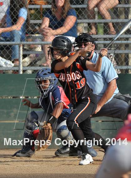 Thumbnail 1 in Pleasant Grove vs. Vacaville (CIF SJS Final - Game 1) photogallery.