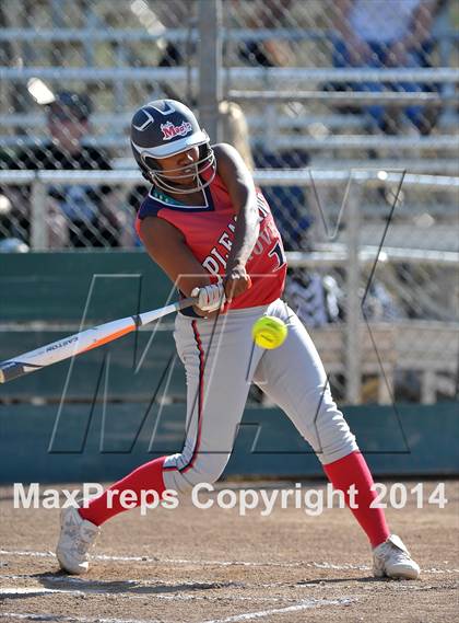 Thumbnail 2 in Pleasant Grove vs. Vacaville (CIF SJS Final - Game 1) photogallery.