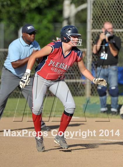 Thumbnail 2 in Pleasant Grove vs. Vacaville (CIF SJS Final - Game 1) photogallery.