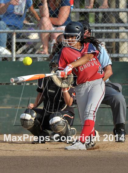 Thumbnail 3 in Pleasant Grove vs. Vacaville (CIF SJS Final - Game 1) photogallery.