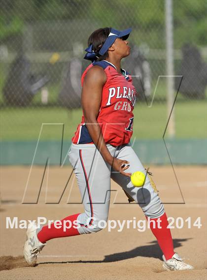 Thumbnail 2 in Pleasant Grove vs. Vacaville (CIF SJS Final - Game 1) photogallery.