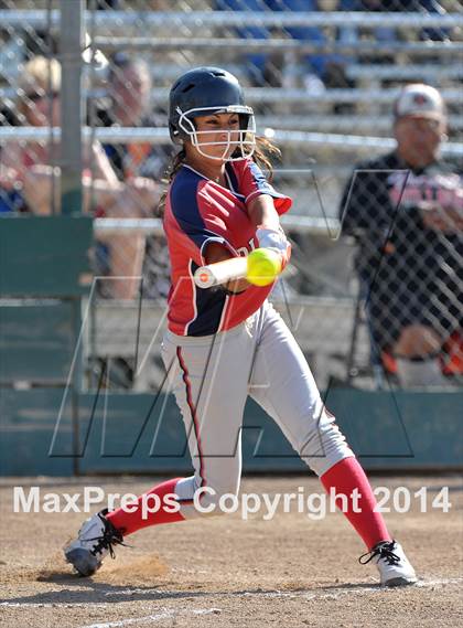 Thumbnail 3 in Pleasant Grove vs. Vacaville (CIF SJS Final - Game 1) photogallery.