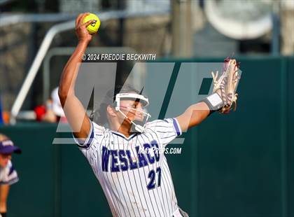 Thumbnail 2 in Weslaco vs. Midway (UIL 6A Softball Final) photogallery.