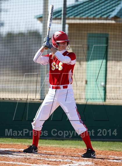 Thumbnail 3 in Centennial vs S & S Consolidated (LCS/Argyle Softball Tournament) photogallery.