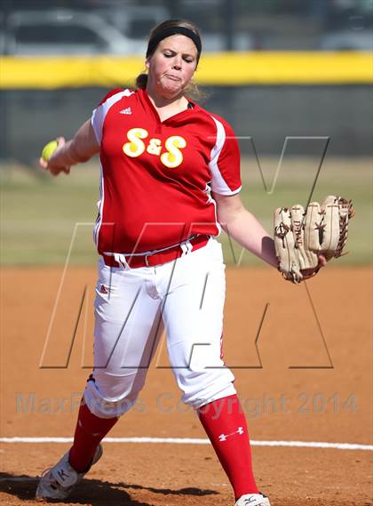 Thumbnail 2 in Centennial vs S & S Consolidated (LCS/Argyle Softball Tournament) photogallery.