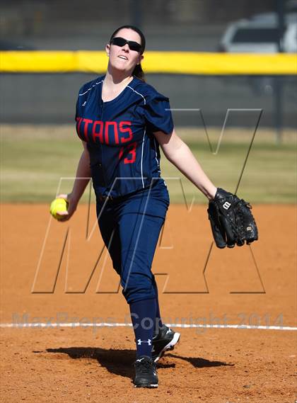 Thumbnail 3 in Centennial vs S & S Consolidated (LCS/Argyle Softball Tournament) photogallery.