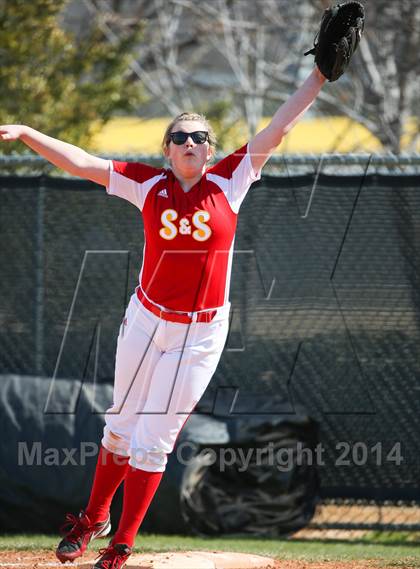 Thumbnail 2 in Centennial vs S & S Consolidated (LCS/Argyle Softball Tournament) photogallery.