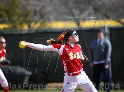 Thumbnail 3 in Centennial vs S & S Consolidated (LCS/Argyle Softball Tournament) photogallery.