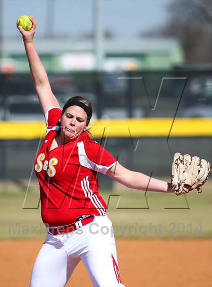 Thumbnail 1 in Centennial vs S & S Consolidated (LCS/Argyle Softball Tournament) photogallery.