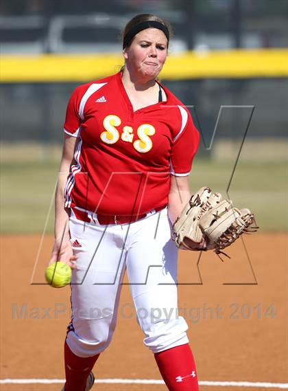 Thumbnail 2 in Centennial vs S & S Consolidated (LCS/Argyle Softball Tournament) photogallery.