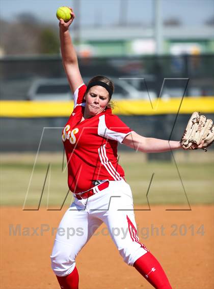 Thumbnail 3 in Centennial vs S & S Consolidated (LCS/Argyle Softball Tournament) photogallery.