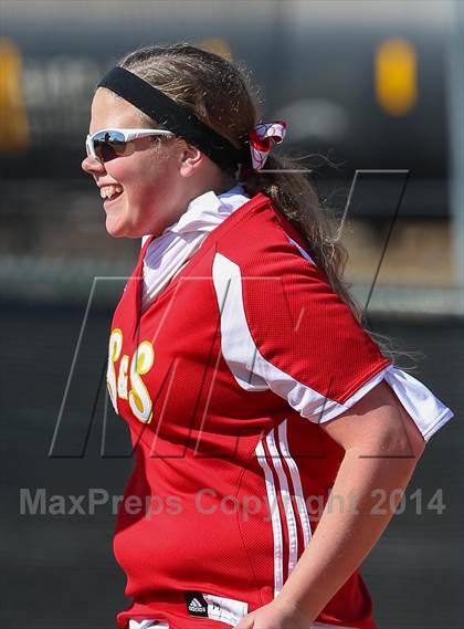 Thumbnail 2 in Centennial vs S & S Consolidated (LCS/Argyle Softball Tournament) photogallery.