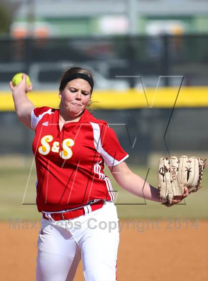 Thumbnail 1 in Centennial vs S & S Consolidated (LCS/Argyle Softball Tournament) photogallery.