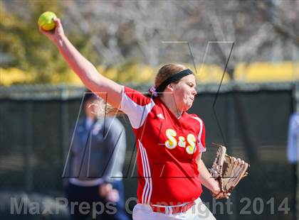 Thumbnail 2 in Centennial vs S & S Consolidated (LCS/Argyle Softball Tournament) photogallery.