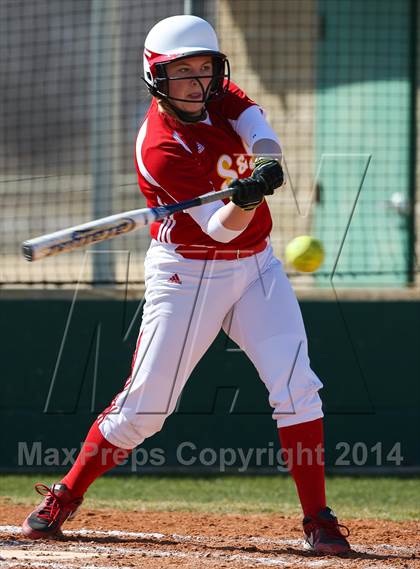 Thumbnail 3 in Centennial vs S & S Consolidated (LCS/Argyle Softball Tournament) photogallery.