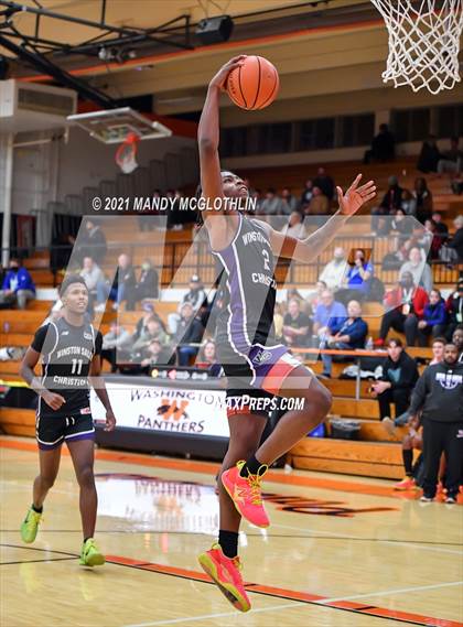 Thumbnail 1 in Rabun Gap-Nacoochee vs. Winston-Salem Christian (Kevin Brown Memorial Tournament of Champions) photogallery.
