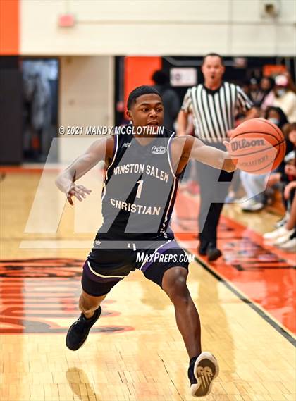 Thumbnail 2 in Rabun Gap-Nacoochee vs. Winston-Salem Christian (Kevin Brown Memorial Tournament of Champions) photogallery.