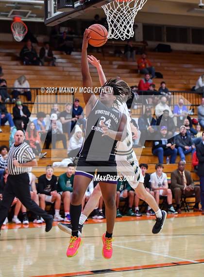 Thumbnail 3 in Rabun Gap-Nacoochee vs. Winston-Salem Christian (Kevin Brown Memorial Tournament of Champions) photogallery.