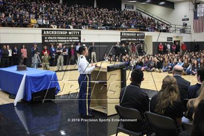 Thumbnail 3 in Archbishop Mitty TOC Ceremony photogallery.