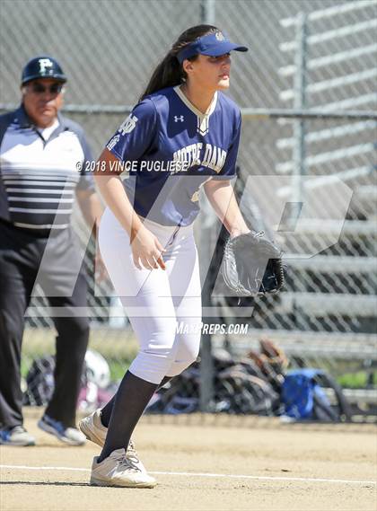 Thumbnail 3 in Pacifica @ Notre Dame (SO) (CIF SS Wild Card) photogallery.