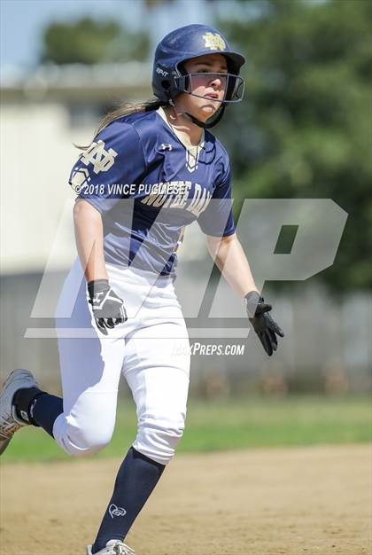 Thumbnail 1 in Pacifica @ Notre Dame (SO) (CIF SS Wild Card) photogallery.