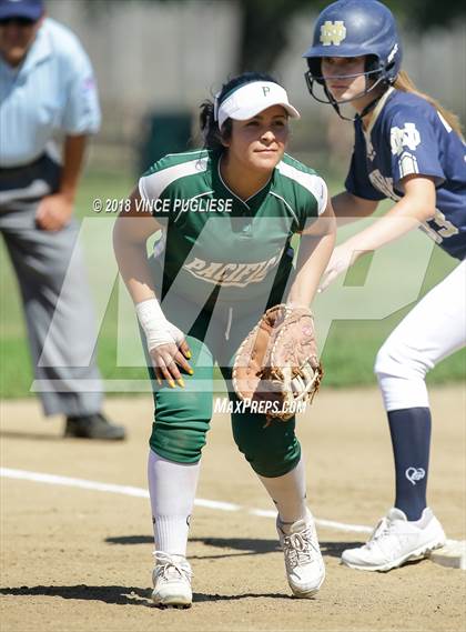Thumbnail 1 in Pacifica @ Notre Dame (SO) (CIF SS Wild Card) photogallery.