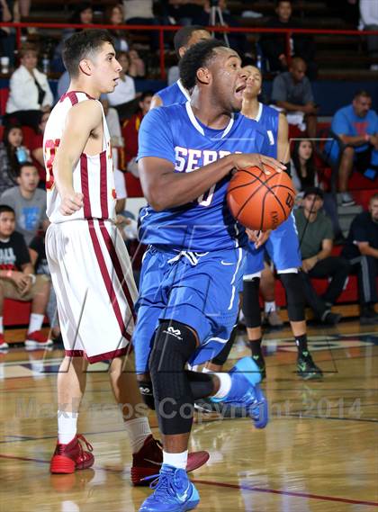 Thumbnail 2 in Cantwell-Sacred Heart vs. Serra (Lancers Hoops Showdown) photogallery.