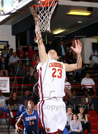 Thumbnail 1 in Cantwell-Sacred Heart vs. Serra (Lancers Hoops Showdown) photogallery.