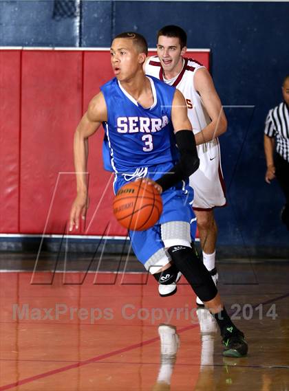 Thumbnail 1 in Cantwell-Sacred Heart vs. Serra (Lancers Hoops Showdown) photogallery.