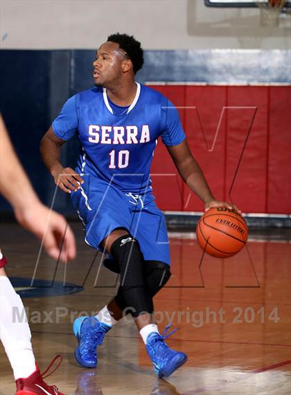 Thumbnail 1 in Cantwell-Sacred Heart vs. Serra (Lancers Hoops Showdown) photogallery.