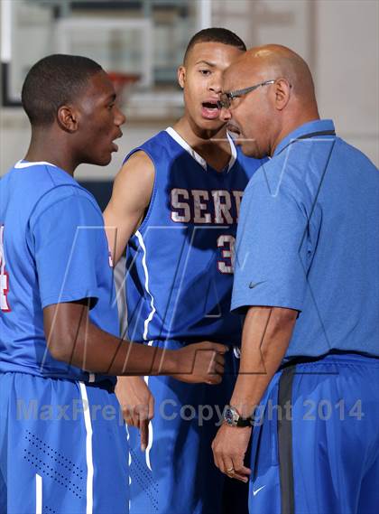 Thumbnail 1 in Cantwell-Sacred Heart vs. Serra (Lancers Hoops Showdown) photogallery.