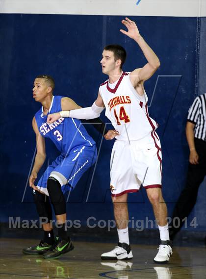 Thumbnail 3 in Cantwell-Sacred Heart vs. Serra (Lancers Hoops Showdown) photogallery.