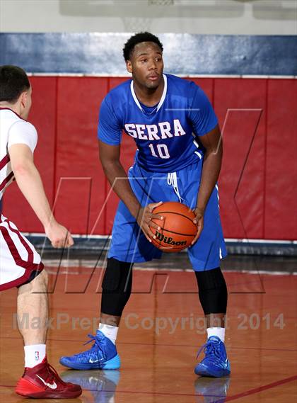 Thumbnail 3 in Cantwell-Sacred Heart vs. Serra (Lancers Hoops Showdown) photogallery.