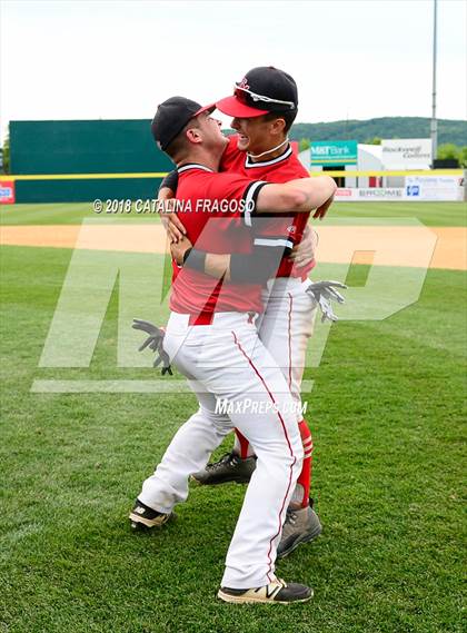 Thumbnail 1 in Center Moriches vs. Seton Catholic Central (NYSPHSAA Class B Final) photogallery.