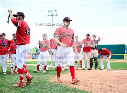 Thumbnail 3 in Center Moriches vs. Seton Catholic Central (NYSPHSAA Class B Final) photogallery.