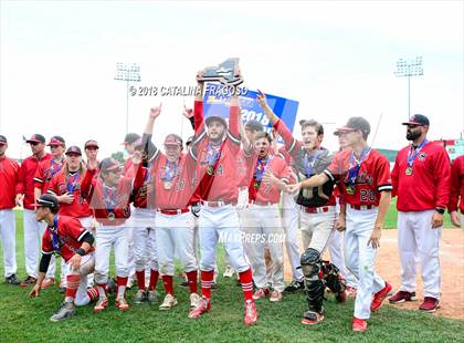 Thumbnail 3 in Center Moriches vs. Seton Catholic Central (NYSPHSAA Class B Final) photogallery.