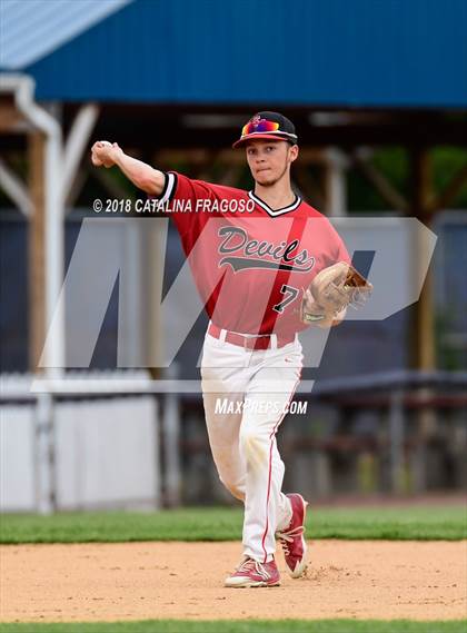 Thumbnail 3 in Center Moriches vs. Seton Catholic Central (NYSPHSAA Class B Final) photogallery.