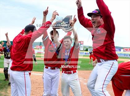 Thumbnail 3 in Center Moriches vs. Seton Catholic Central (NYSPHSAA Class B Final) photogallery.