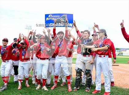 Thumbnail 3 in Center Moriches vs. Seton Catholic Central (NYSPHSAA Class B Final) photogallery.