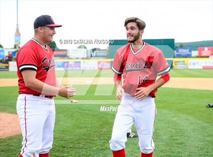 Thumbnail 1 in Center Moriches vs. Seton Catholic Central (NYSPHSAA Class B Final) photogallery.