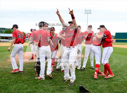 Thumbnail 3 in Center Moriches vs. Seton Catholic Central (NYSPHSAA Class B Final) photogallery.