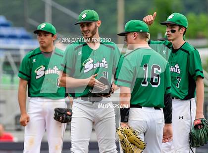 Thumbnail 3 in Center Moriches vs. Seton Catholic Central (NYSPHSAA Class B Final) photogallery.