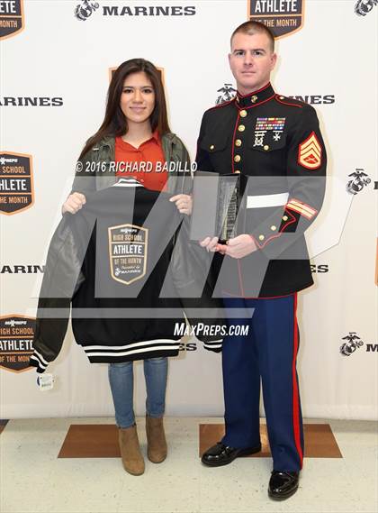 Thumbnail 1 in Marines H.S. Female Athlete of the Month - Diana Olvera photogallery.