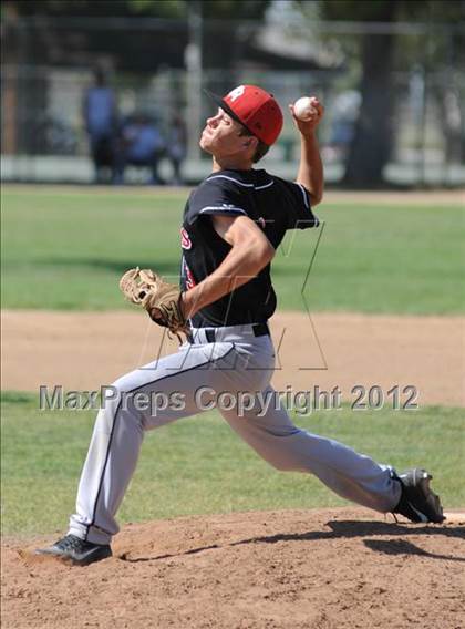 Thumbnail 3 in Rosamond @ Desert Christian (CIF SS Playoffs) photogallery.