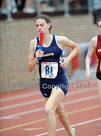 Thumbnail 1 in 117th Penn Relays (Girls Small School 4x800m Event 104) photogallery.